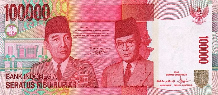 100000 rupiah note 100000 rupiah note