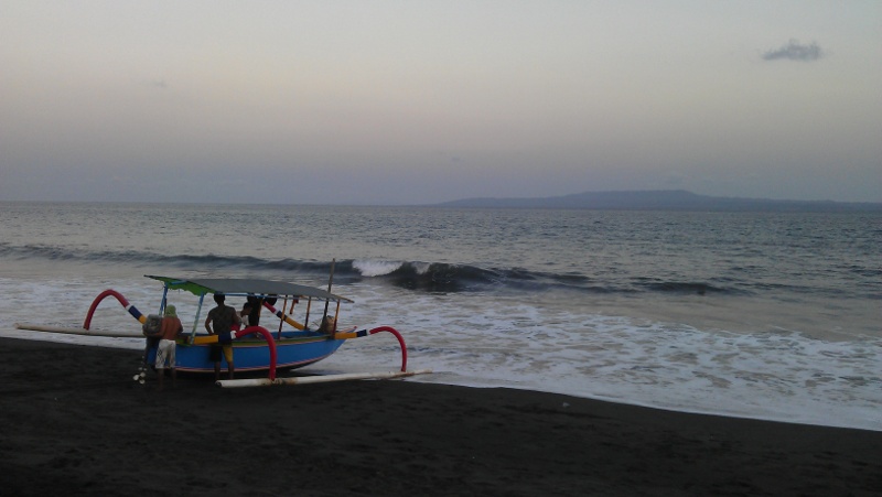 One of the less popular "surf" beaches in Bali One of the less popular "surf" beaches in Bali