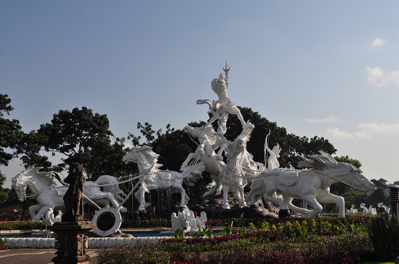 Sculpture at ngurah rai airport in Bali Sculpture at ngurah rai airport in Bali