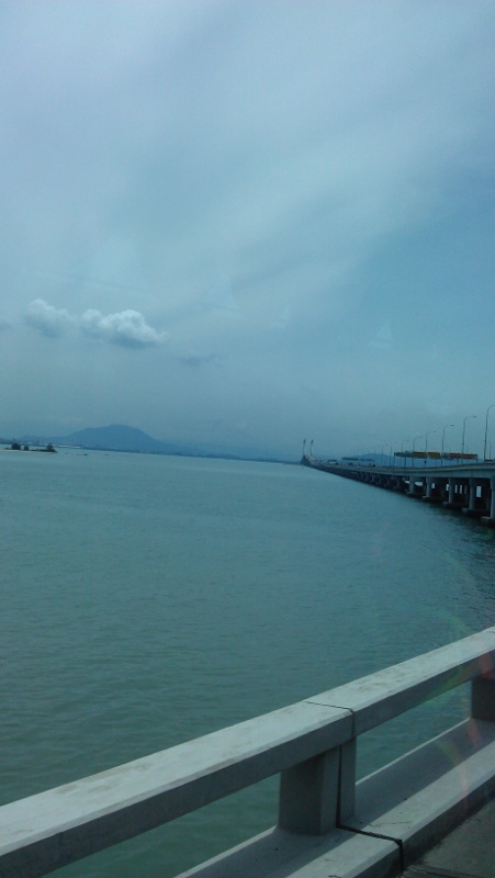 The bridge that links Penang island with Butterworth in mainland The bridge that links Penang island with Butterworth in mainland
